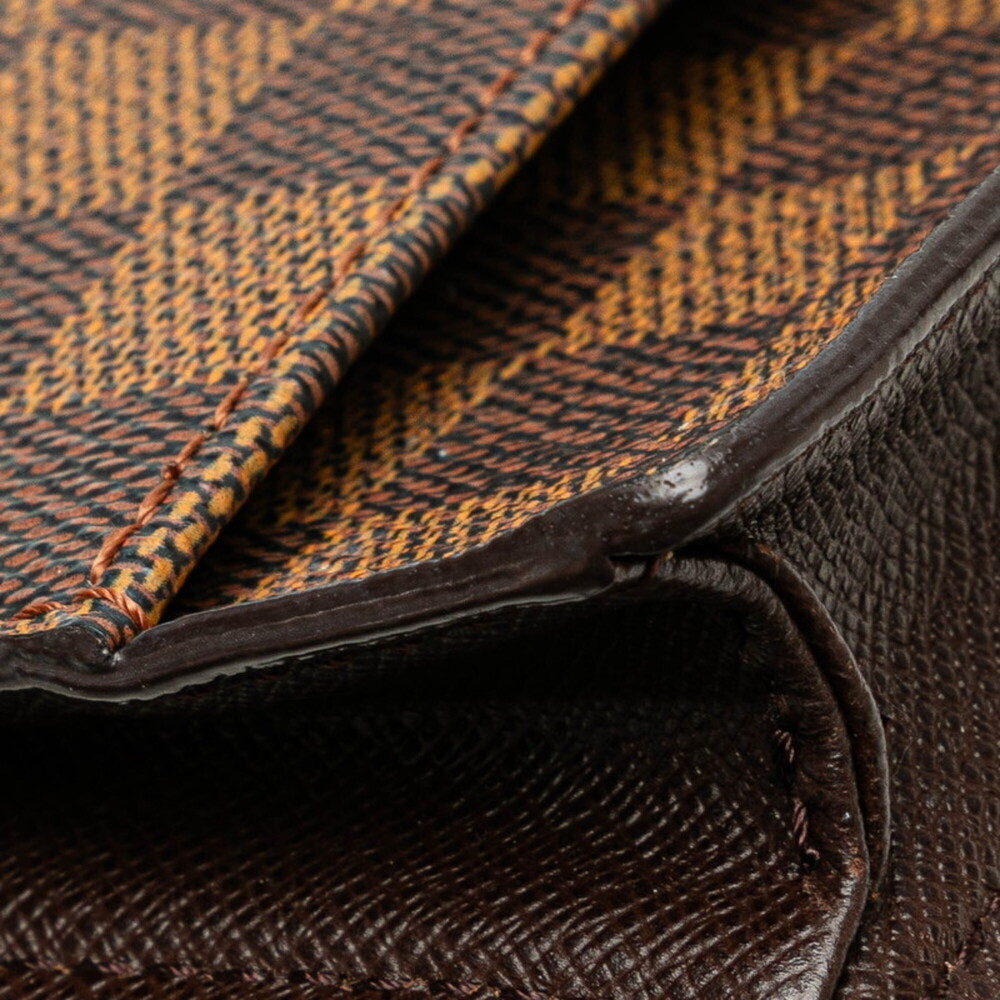 LOUIS VUITTON Brown Damier Leather Pochette Shoulder Bag - Picture 5 of 9